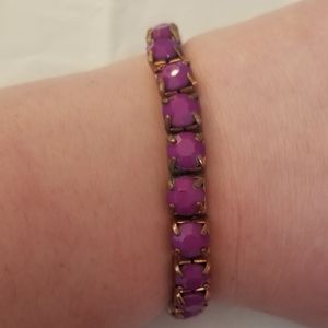 Purple and gold bracelet